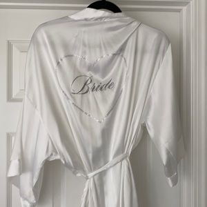 Victoria’s Secret bride satin robe